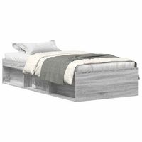 estructura de cama gris sonoma 90x200 cm vidaxl