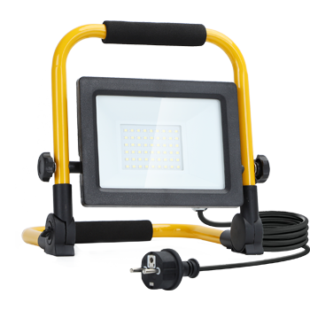 Aigostar Foco de Trabajo LED 30W,6500K Luz Blanca, 2700LM Luz de Trabajo con Giratorio 360º,Cable de 1.8M para Uso en Interiores y Exteriores,para Obra, Taller, Garaje.