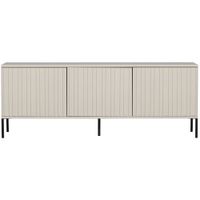 mueble tv en pino gris perla con almacenaje