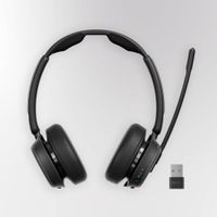 epos impact 1000 ms uc anc wireless headset with usb-c  usb-a wireless adapter for pc  mac - bluetooth on-ear headphones with adaptive anc  ai noise-canceling microphone
