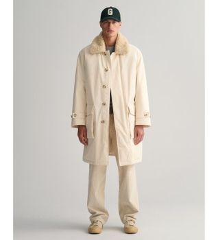 Gant para hombre. 7006373 Abrigo funcional beige (XL), Casual, Algodón, Manga larga