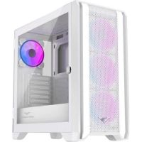 caja pc preyon nest windy blanca 4 ventiladores argb mesh usb-c vidrio templado