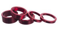 parts 8 3 kit of aluminium spacers  x5  red