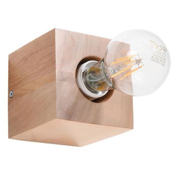 Aplique de pared sorel madera natural