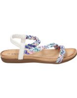 sandalias planas para mujer skydiva sobrao blanco y azul 39