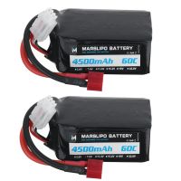 bateria lipo marslipo 76v 4500mah 60c 2s t plug para coche rc