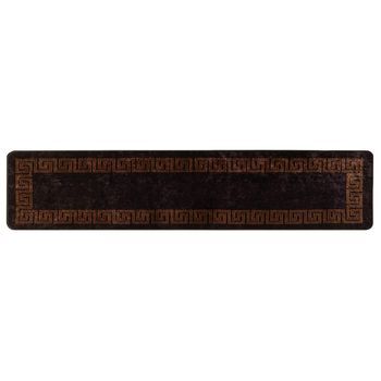 Pasillo De Alfombra Marsa Negro 80 X 400 Cm Poliéster Y Pvc Vidaxl