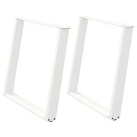 patas para mesa comedor forma u 2 uds  patas para mesa acero blanco 100x72-73cm