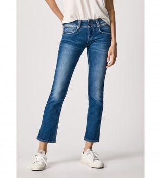 Pepe Jeans para mujer. PL204159D45 Jeans Jen azul (26/30), Casual, Algodón