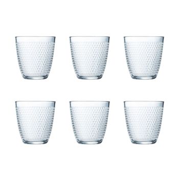 Juego de 6 vasos bajos vidrio 25 cl