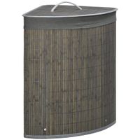 cesto para ropa 38x38x57 cm gris