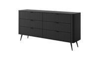 comoda negro 163 x 38 x 81 cm