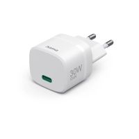 cargador usb-c hama 30w gan quick charge 30 power delivery 30 blanco