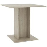 mesa de comedor - mesa de cocina de madera contrachapada color roble 80x80x75 cm