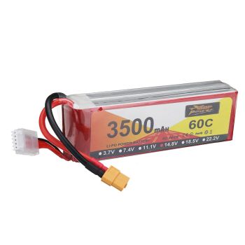 Batería LiPo ZOP POWER 14.8V 3500mAh 60C 4S con enchufe XT60 para dron RC