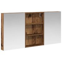 juego de muebles de bano  armario de bano con estante 3 piezas 120 x 105 x 605 cm