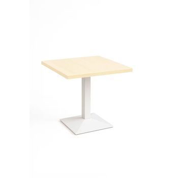 Mesa Kuat White 60 Cm De Madera 74*60*60 Cm - Madera Clara