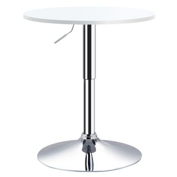 Mesa de bar 60x60x93 cm blanco