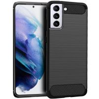 cool funda carbon negro para samsung galaxy s21 plus