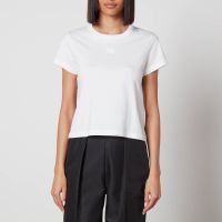 alexander wang essential logo-detailed cotton t-shirt - xs