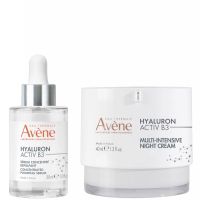 avene regenerating night routine with hyaluron activ b3