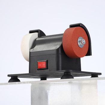 Máquina de afilar pequeñas con ventosa para mesa, afilador de cuchillos, pulidora de sobremesa para el hogar