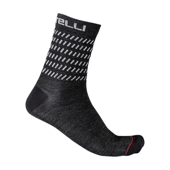 Calcetines Castelli Go 15 Gris Oscuro, Talla S/M