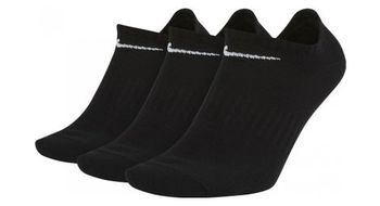 Calcetines nike everyday lightweight no show  x3  negro unisex