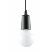 lampara colgante tina negro 1 luz