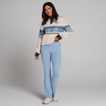 MP Women's SGS Striped Boxy Cropped Sweatshirt - Sand - M