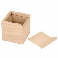 conjunto de 6 cajas de pastel cuadrados en madera - 6 x 6 x 6 cm