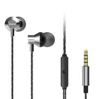 aiwa estm-50 auriculares con microfono plateados