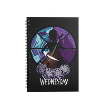 Cuaderno Wednesday Con Cello Tapa Blanda