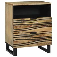 mesa de noche natural 50 x 33 x 62 cm madera de ingenieria vidaxl