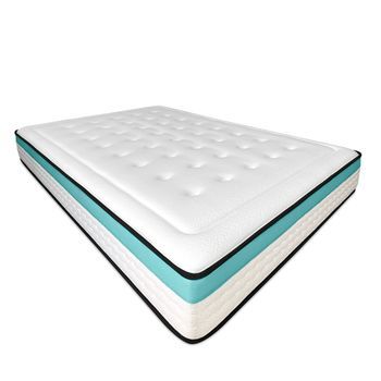 Colchón Viscoelástico 105 X 200 Bio Max Premium Con Viscogel, Firme Y Confortable, Grosor 24cm, Antiácaros, Antibacterias E Hipoalergénico