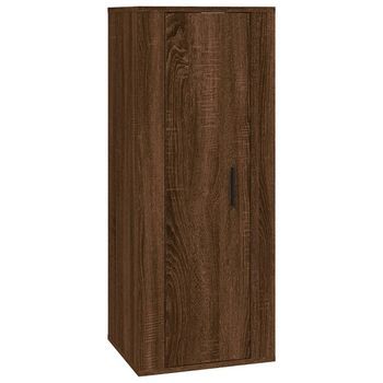 Mueble Para Tv De Pared Roble Marrón 40x34,5x100 Cm Vidaxl
