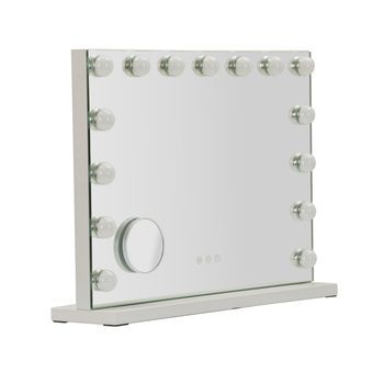 Espejo De Mesa Hollywood Con Luz Led, 55x14x43 Cm
