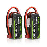 bateria lipo ovonic 3s shorty 111 v 120c 2200 mah con enchufe txt60 para 114 rc coche camion drone avion fpv 2 piezas