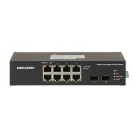 switch hikvision ds-3t0510hp-ehs 8 puertos gigabit poe 110w 2 hi-poe