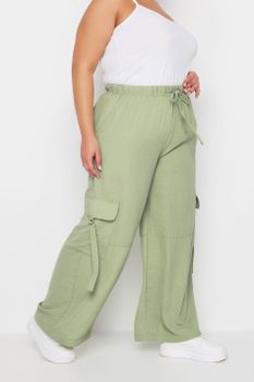 Yours Pantalones Verdes Cargo , Mujer Curvy Y Tallas Grandes, Yours