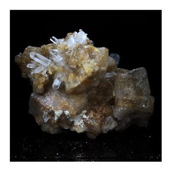 Calcita + Cuarzo - Pierre Natural De Francia, La Mure, Isère | Cristal Multicolor Formado De Calcita Y Cuarzo | 247.7 Ct - Certificado De Autenticidad