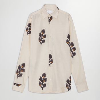 NN.07 Freddy Cotton-Blend Long-Sleeve Shirt - XL
