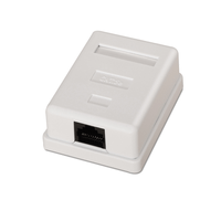 roseta de superficie aisens rj45 cat5e utp 1xtoma blanco a138-0296
