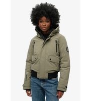 superdry para mujer w5011824a chaqueta bomber acolchada city verde l casual poliester reciclado sostenible