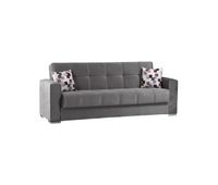 sofa cama 3 lugares em tecido