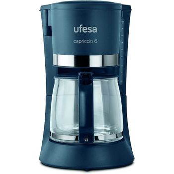 Ufesa CG7114 Capriccio Cafetera de Goteo 6 Tazas Negra