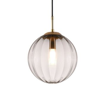 Lámpara de techo metal y vidrio  20 cm