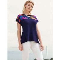 lisca blusa camiseta de manga corta tenerife para mujer