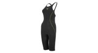 michael phelps mpulse tech suit negro dorado mujer