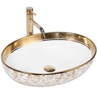 lavabo sobre encimera rea margot whitegold